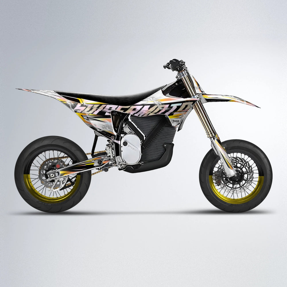 ROPAS72 Stark Varg SM supermoto graphics kit in Yellow