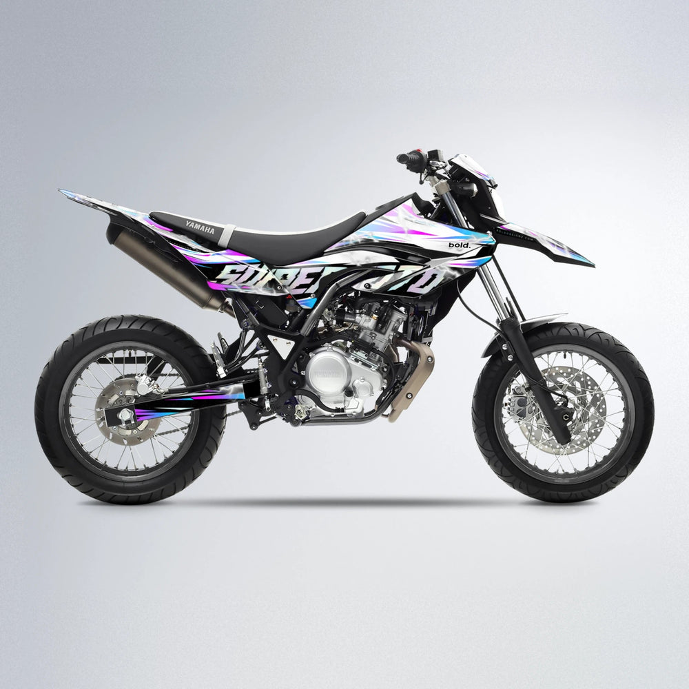 ROPAS72 Yamaha WR 125X supermoto graphics kit in Custom Colour