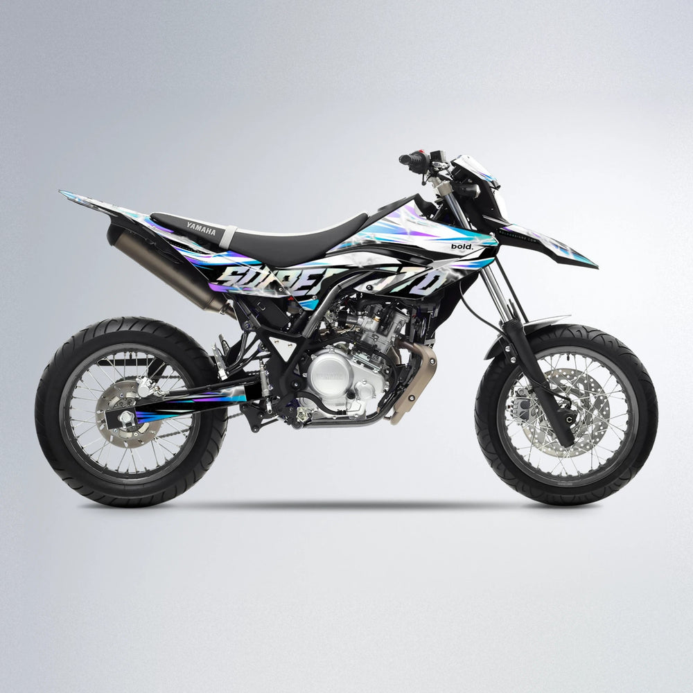 ROPAS72 Yamaha WR 125X supermoto graphics kit in Purple