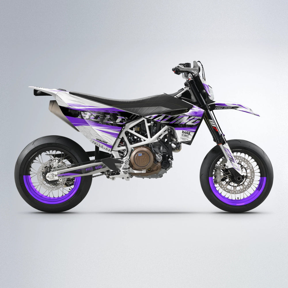 ROSEN Husqvarna 701 supermoto graphics kit in Purple