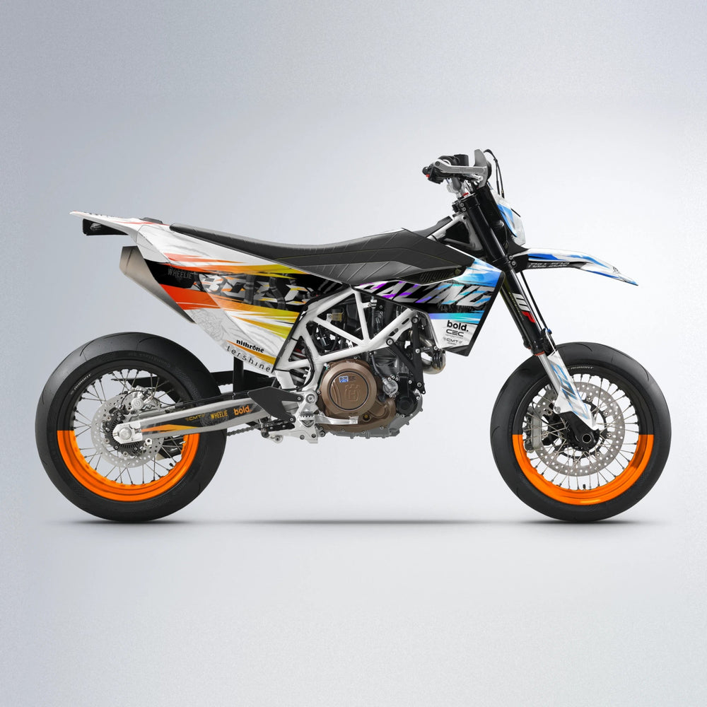 ROSEN Husqvarna 701 supermoto graphics kit in Sunset Fade