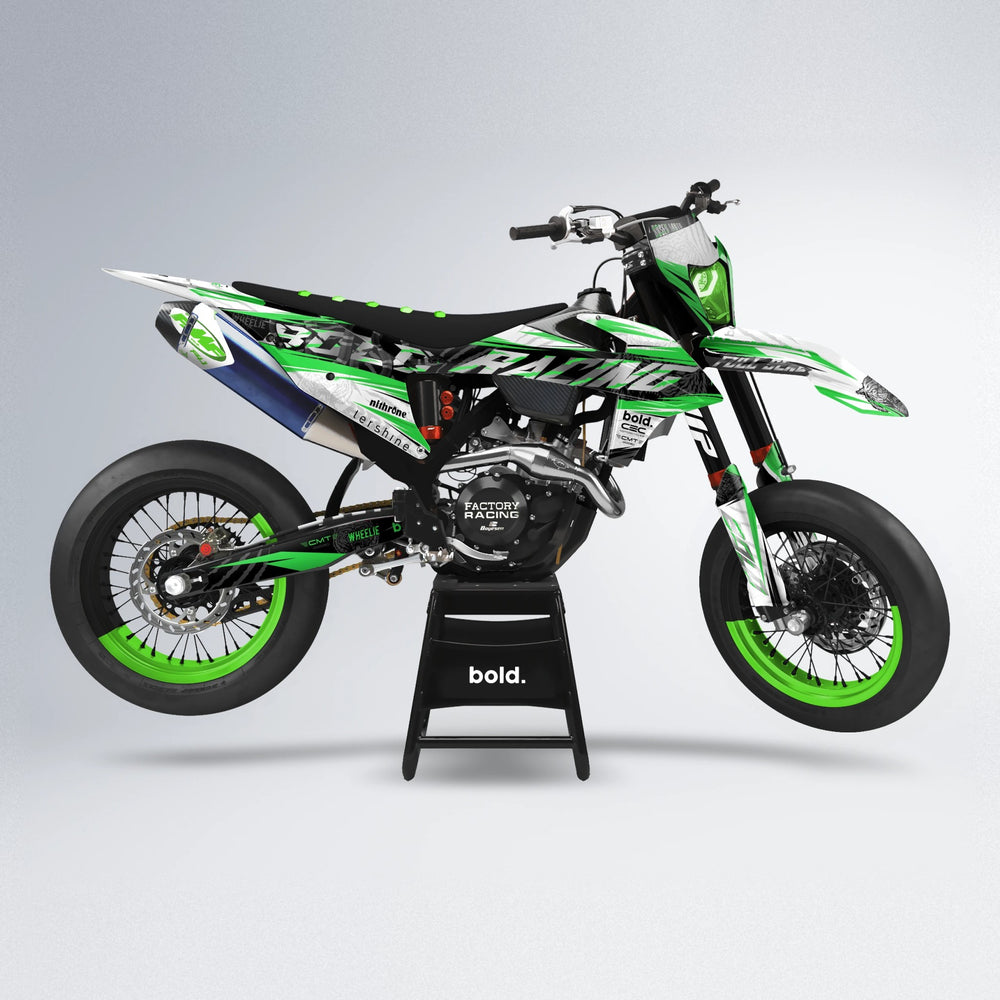 ROSEN supermoto graphics kit in Green
