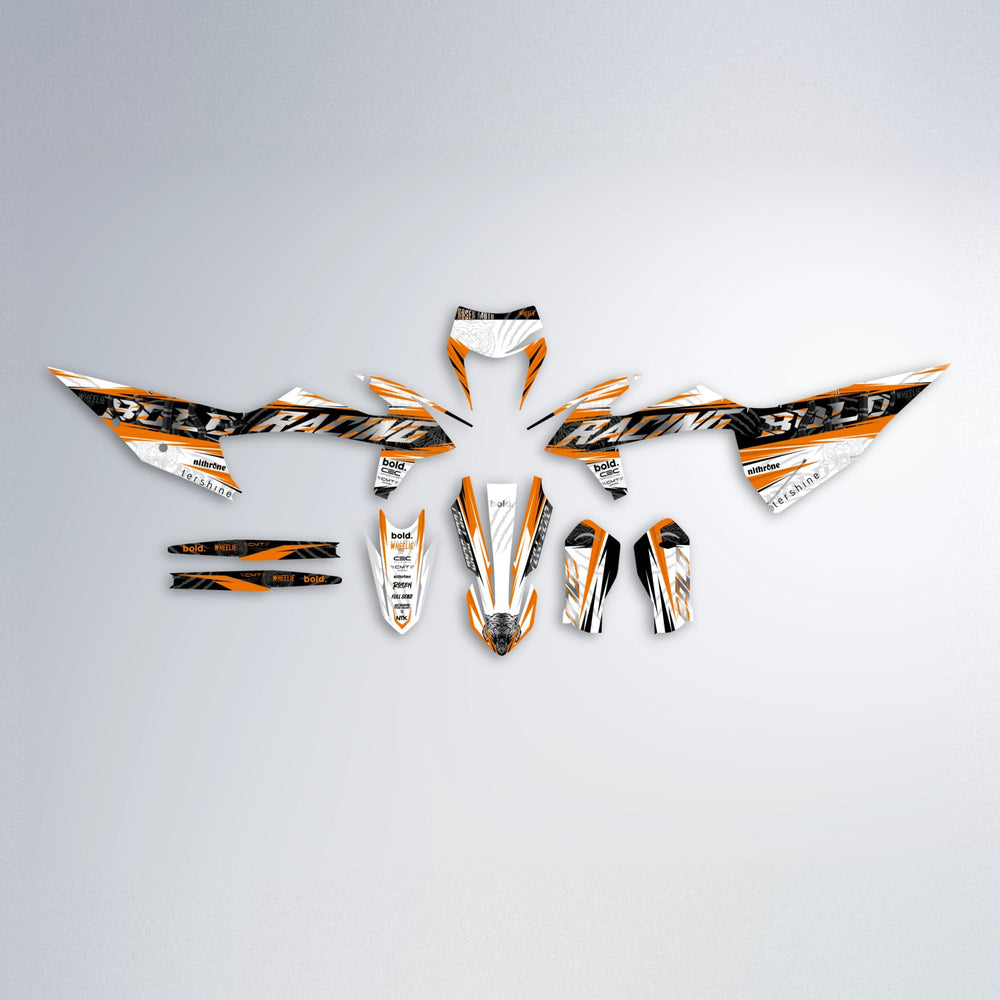 ROSEN graphics kit parts layout in Orange