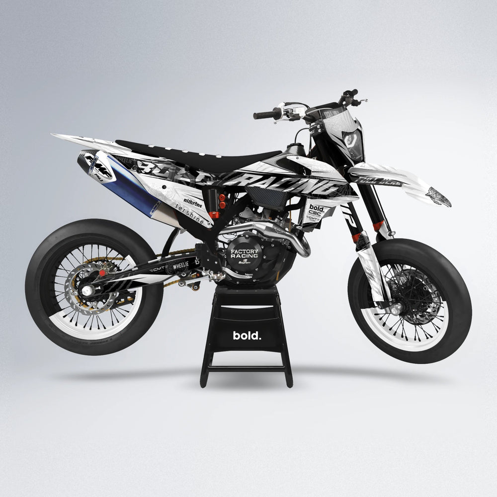 ROSEN supermoto graphics kit in White