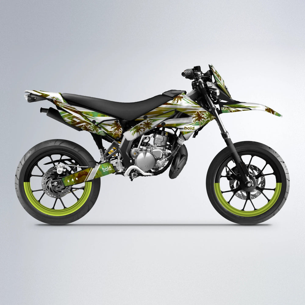 ROZALIN Derbi Senda supermoto graphics kit in Olive
