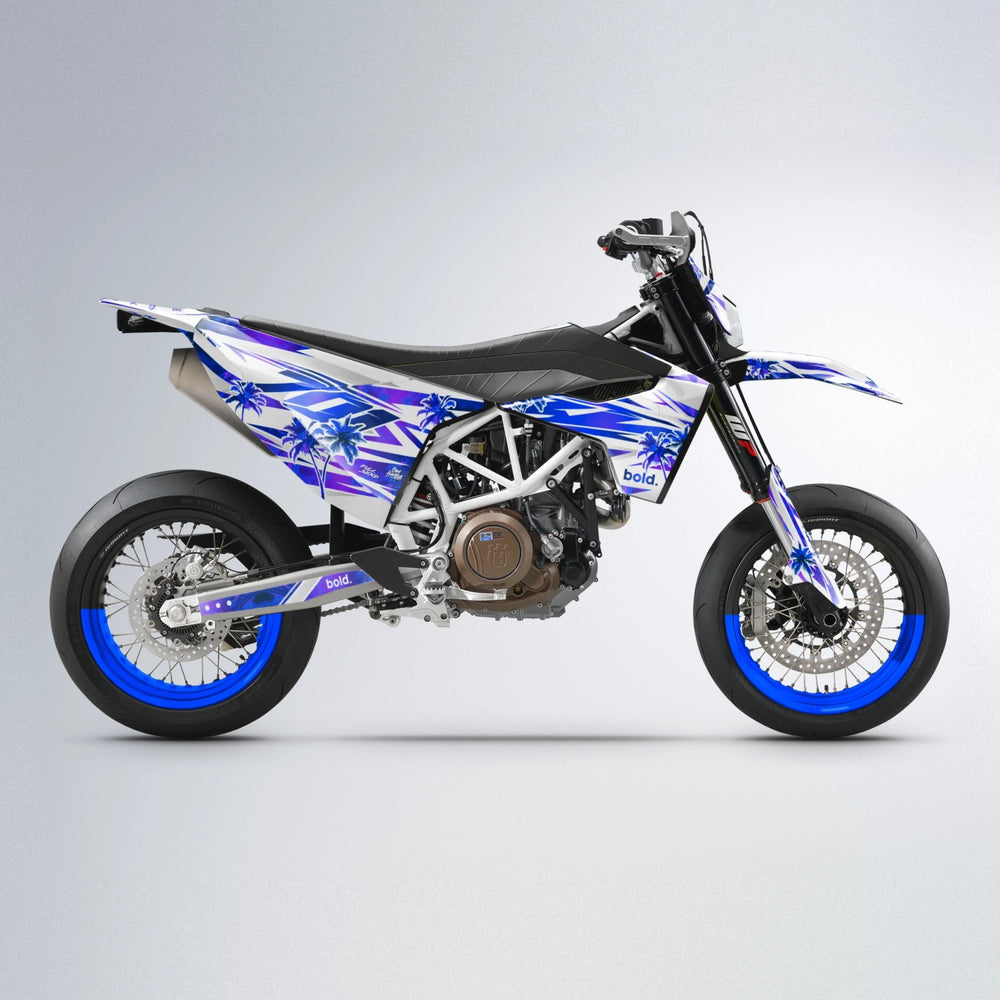 ROZALIN Husqvarna 701 supermoto graphics kit in Blue