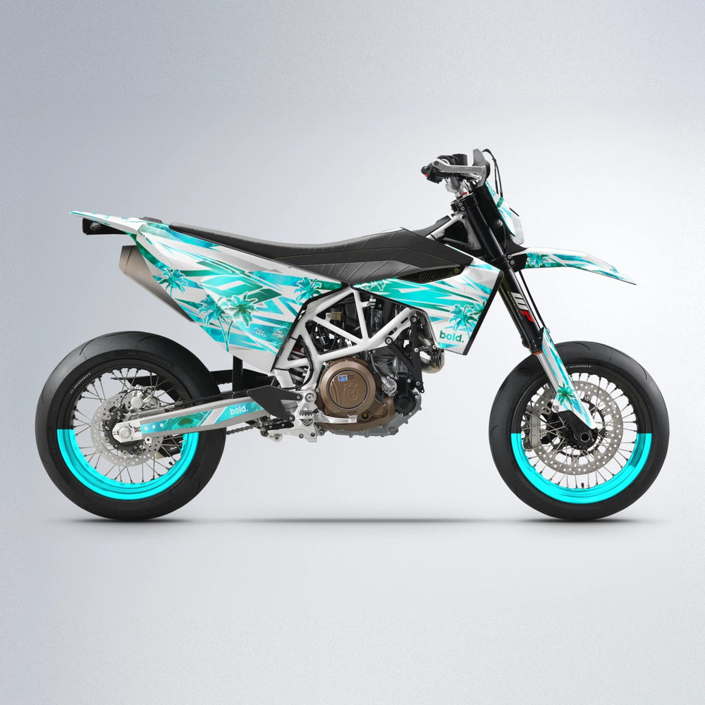 ROZALIN Husqvarna 701 supermoto graphics kit in Teal