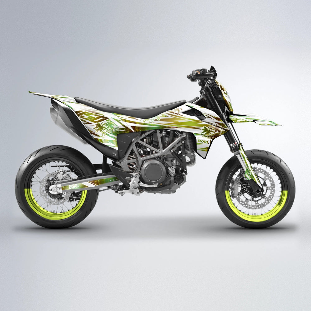 ROZALIN KTM SMC 690 supermoto graphics kit in Olive
