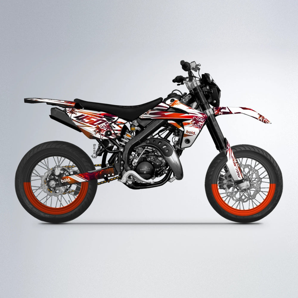 ROZALIN Rieju MRT supermoto graphics kit in Black & Red