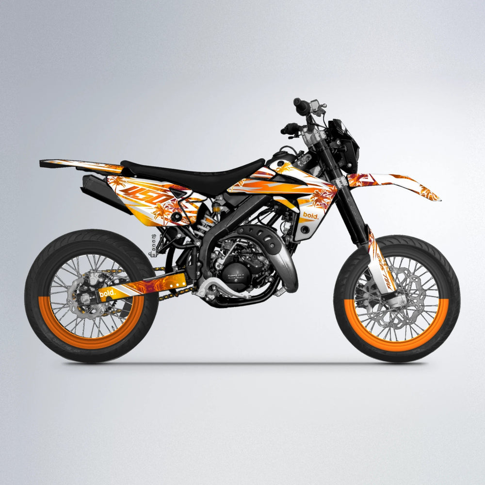 ROZALIN Rieju MRT supermoto graphics kit in Orange
