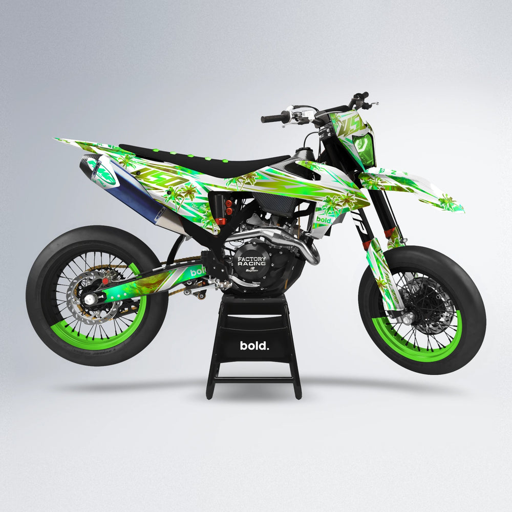 ROZALIN supermoto graphics kit in Green
