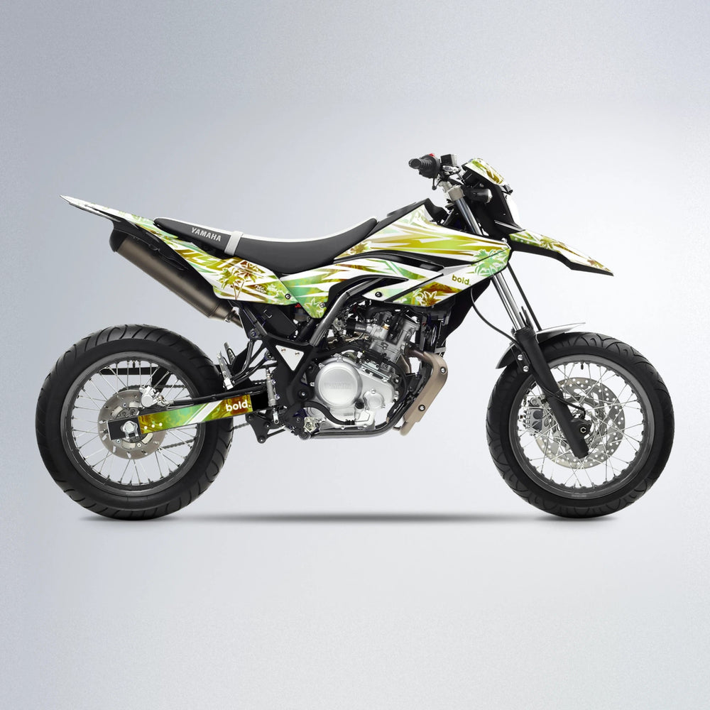 ROZALIN Yamaha WR 125X supermoto graphics kit in Olive