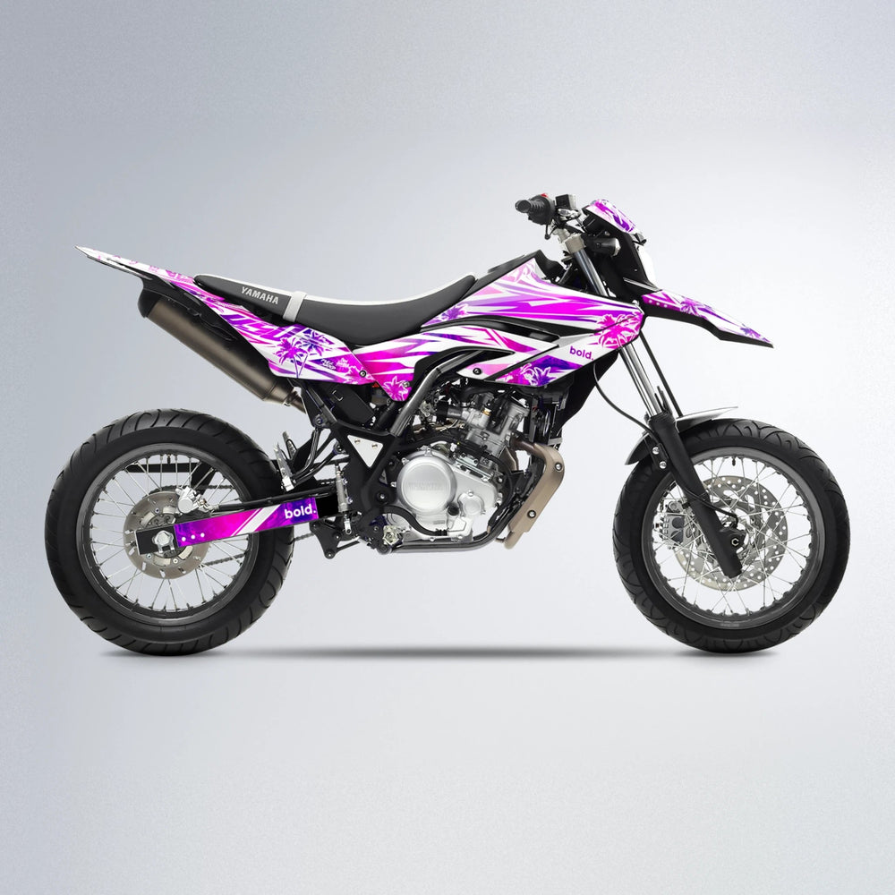 ROZALIN Yamaha WR 125X supermoto graphics kit in Pink