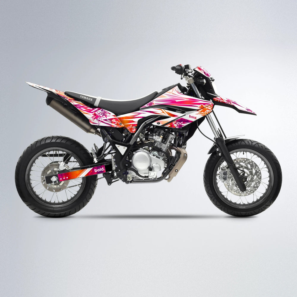 ROZALIN Yamaha WR 125X supermoto graphics kit in Red