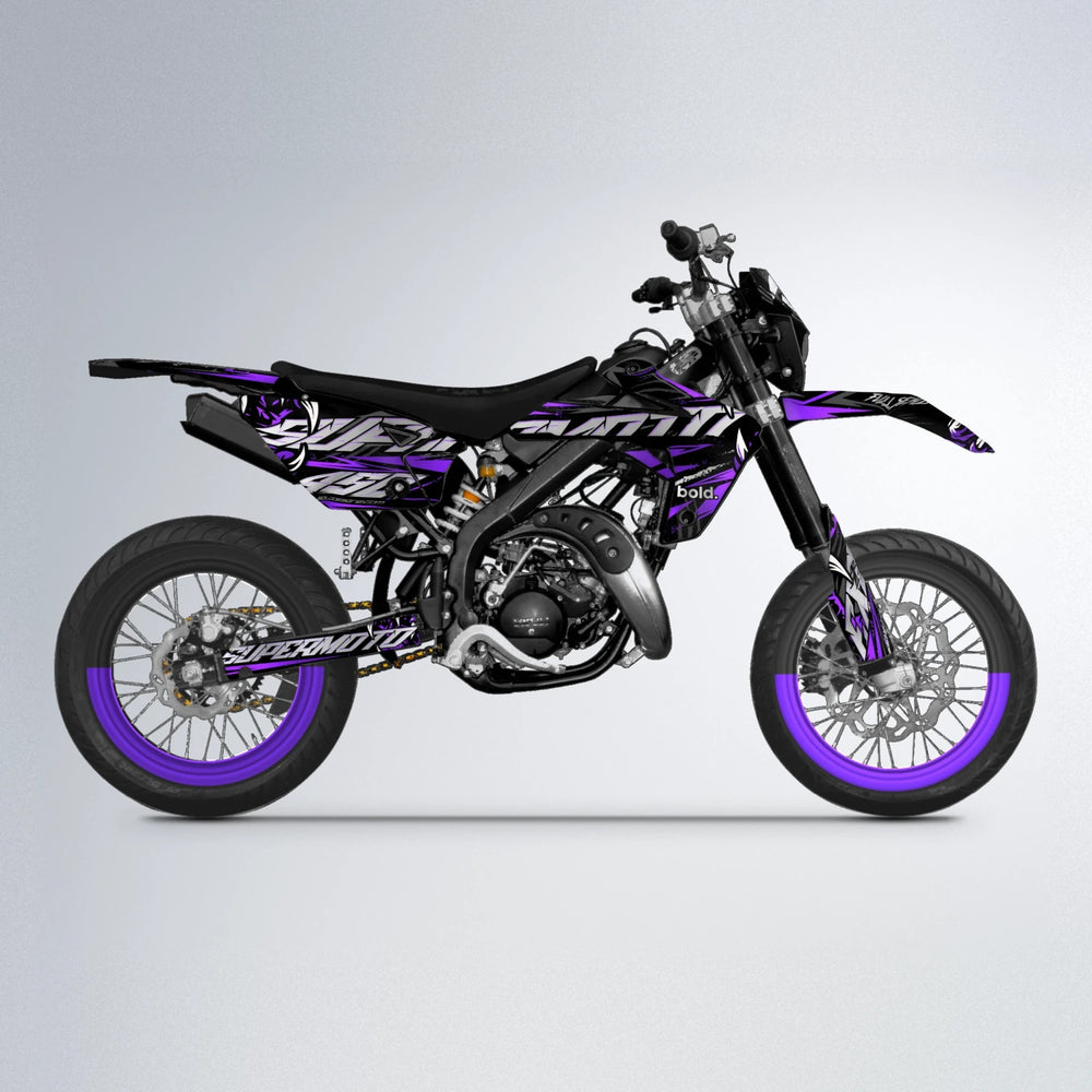 SAVAGE Rieju MRT supermoto graphics kit in Purple