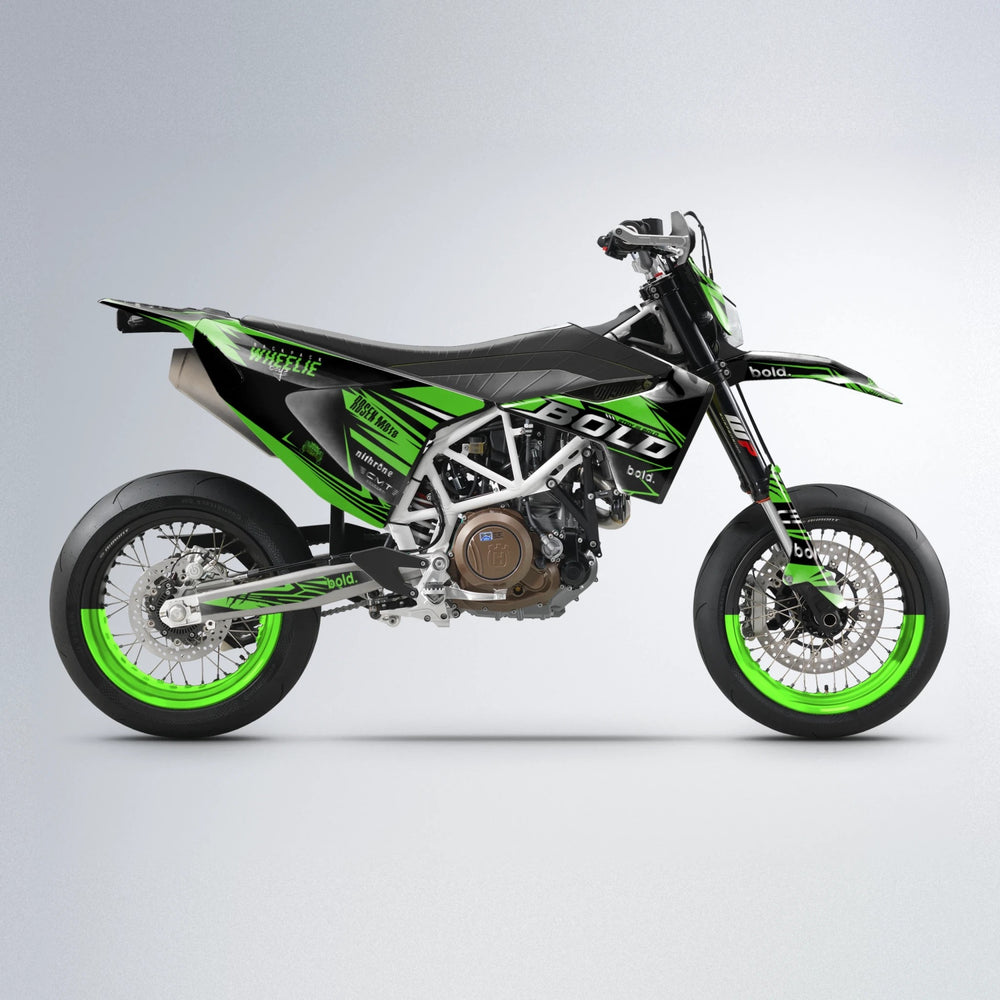 SEBBE ROSEN Husqvarna 701 supermoto graphics kit in Green