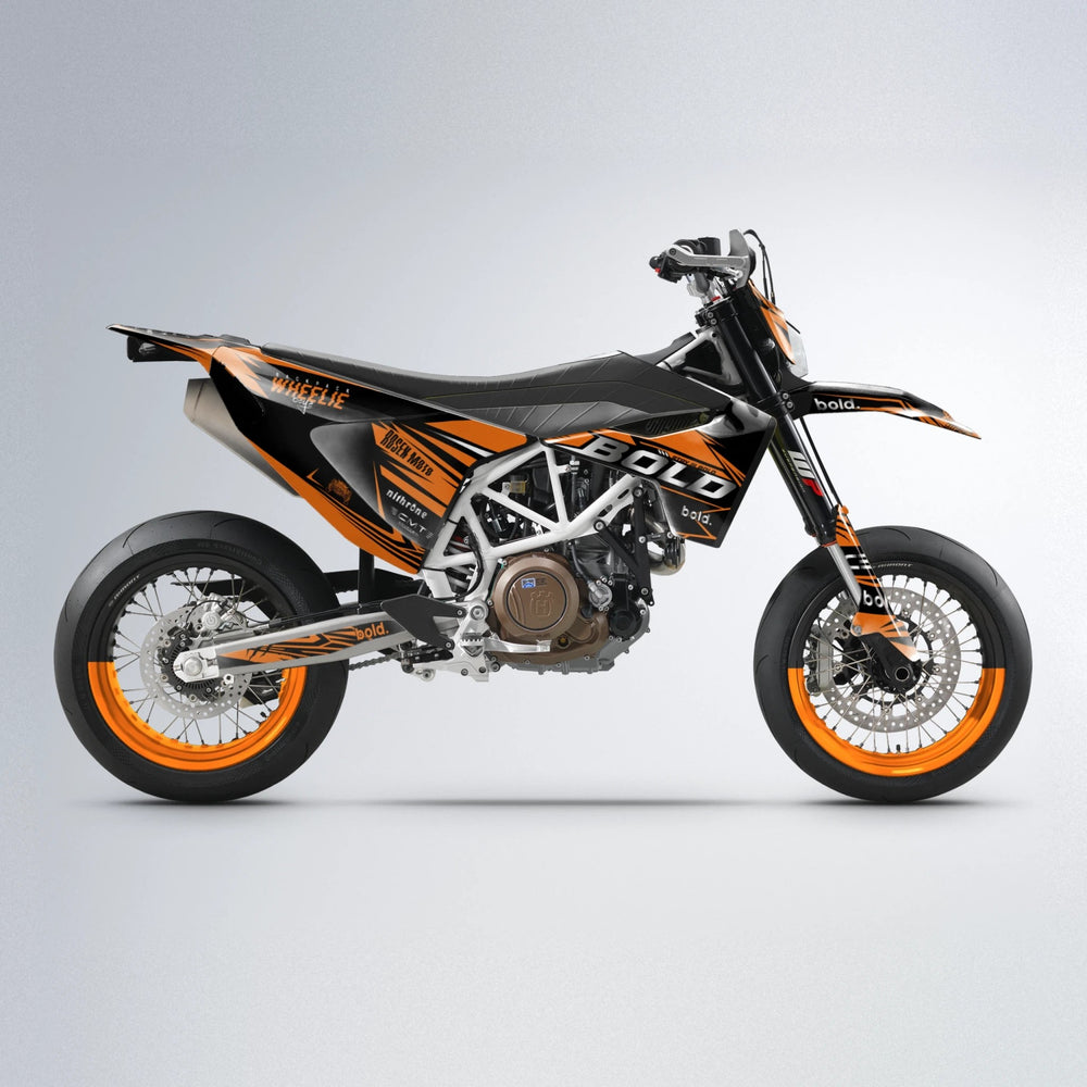 SEBBE ROSEN Husqvarna 701 supermoto graphics kit in Orange