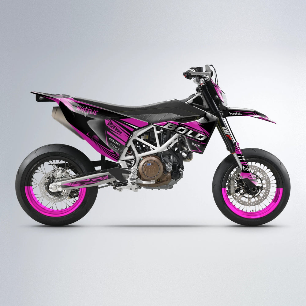 SEBBE ROSEN Husqvarna 701 supermoto graphics kit in Pink