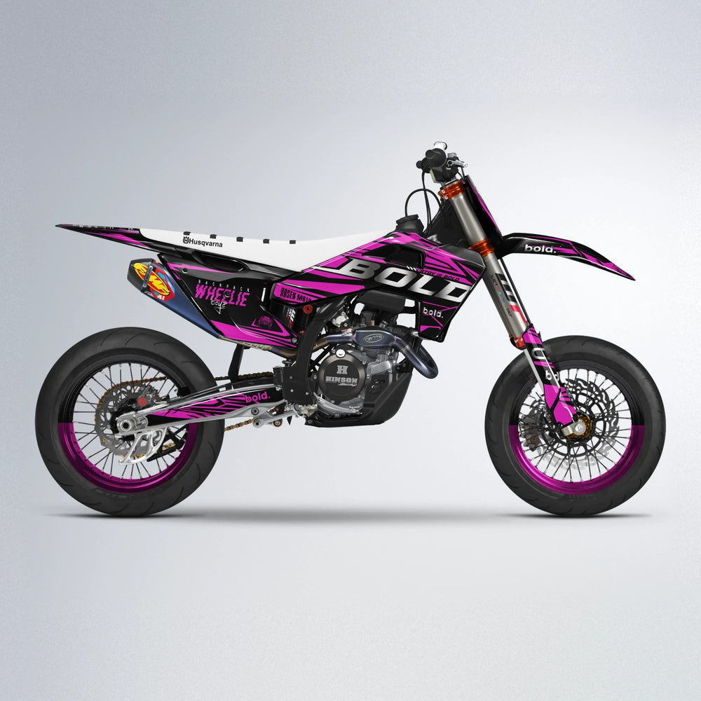 SEBBE ROSEN Husqvarna FE/TE supermoto graphics kit in Pink
