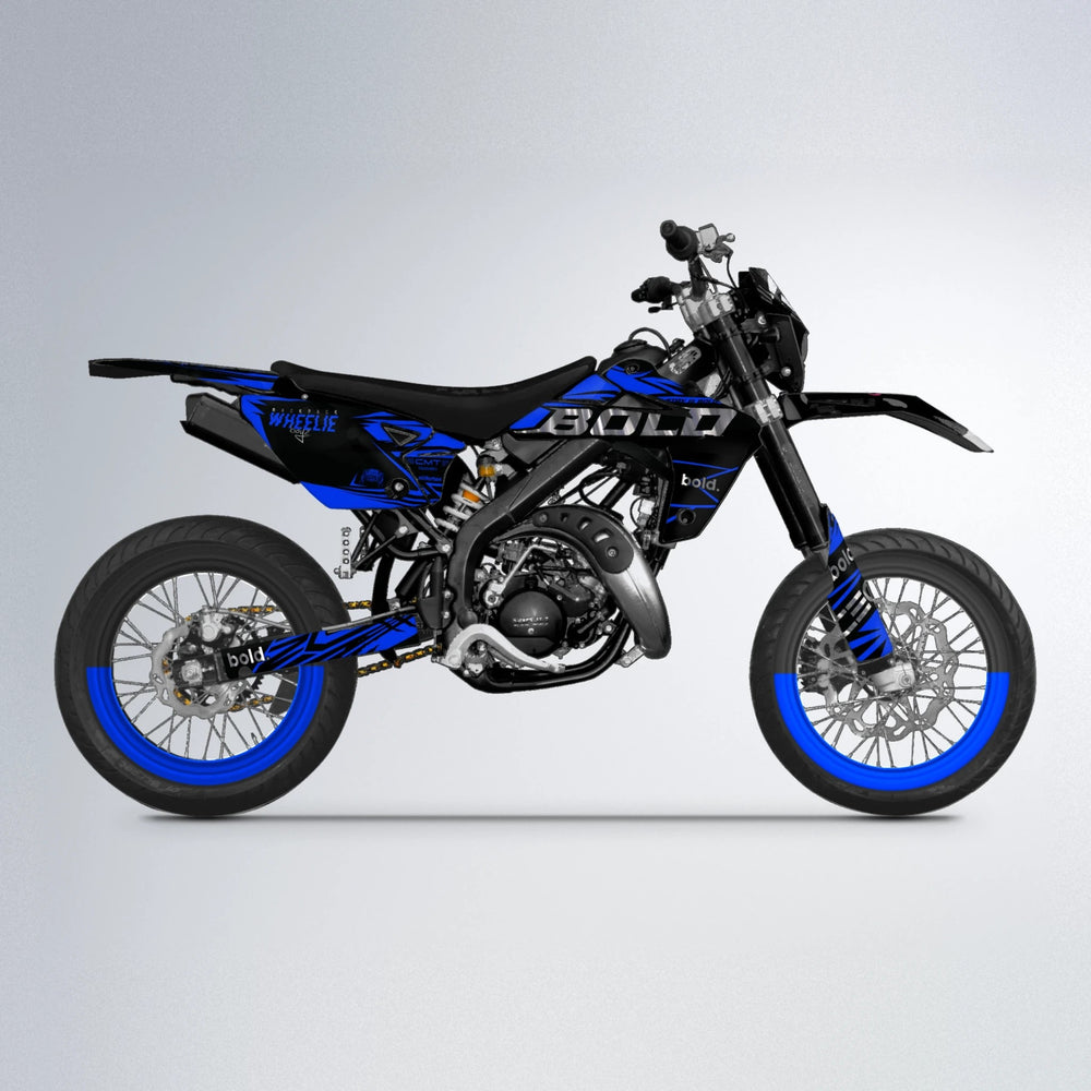 SEBBE ROSEN Rieju MRT supermoto graphics kit in Blue