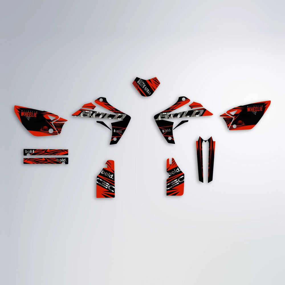 SEBBE ROSEN Rieju MRT graphics kit parts layout in Custom Colour