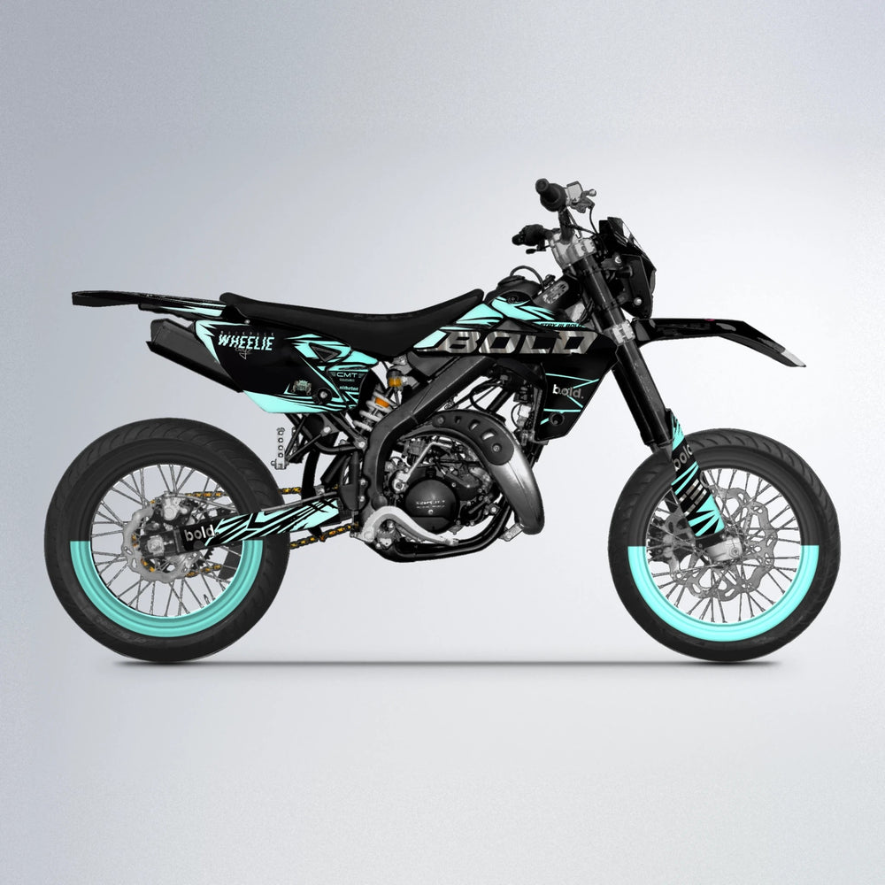 SEBBE ROSEN Rieju MRT supermoto graphics kit in Mint