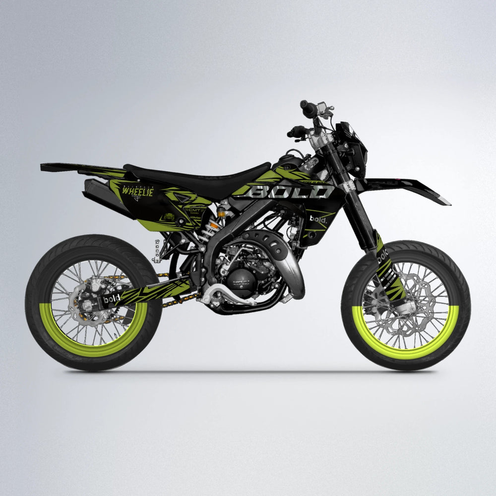 SEBBE ROSEN Rieju MRT supermoto graphics kit in Olive
