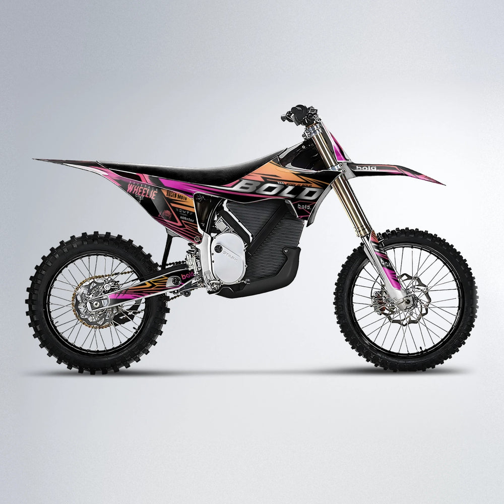SEBBE ROSEN Stark Varg MX motocross graphics kit in Pink & Yellow