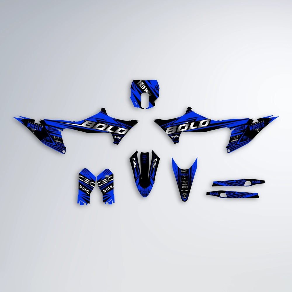 SEBBE ROSEN Stark Varg SM graphics kit parts layout in Blue