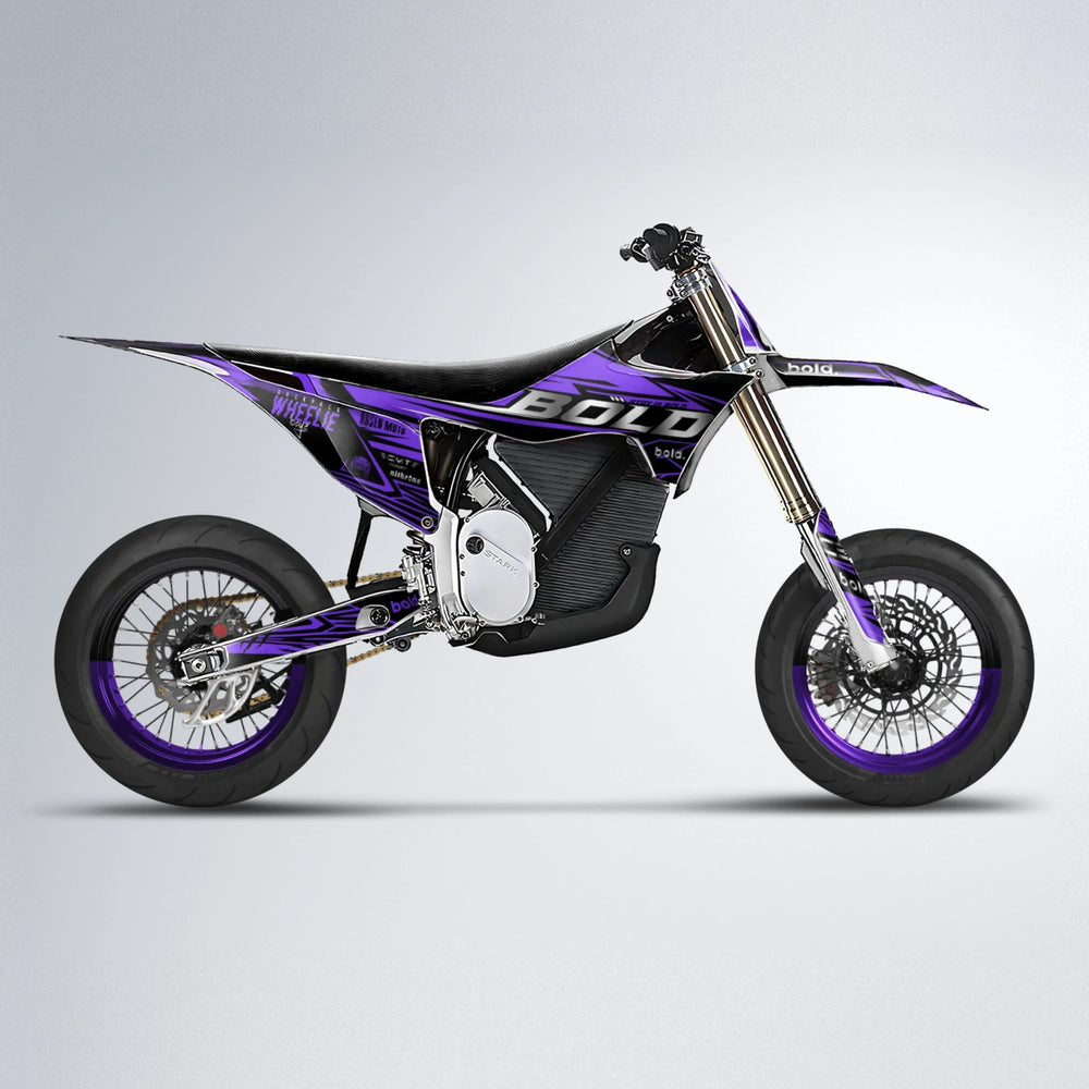 SEBBE ROSEN Stark Varg SM supermoto graphics kit in Purple