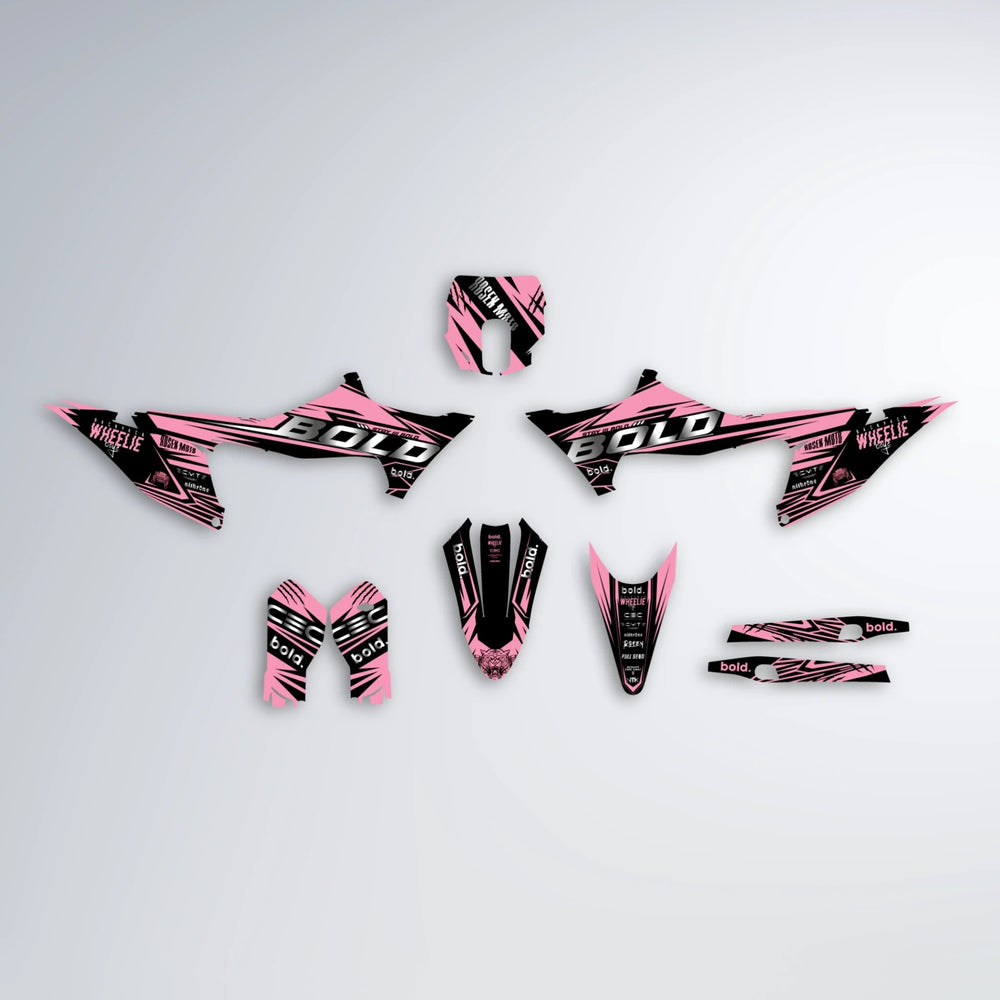 SEBBE ROSEN Stark Varg SM graphics kit parts layout in Sakura Pink