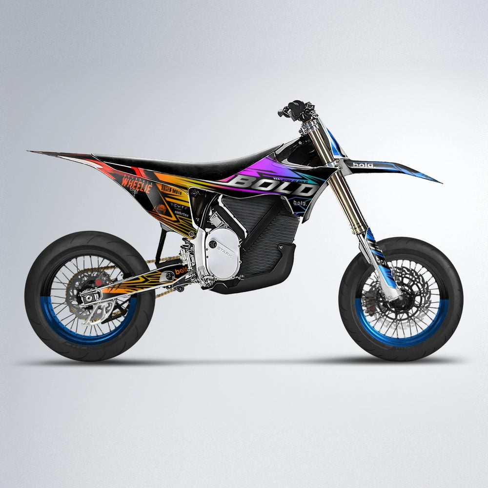 SEBBE ROSEN Stark Varg SM supermoto graphics kit in Sunset Fade