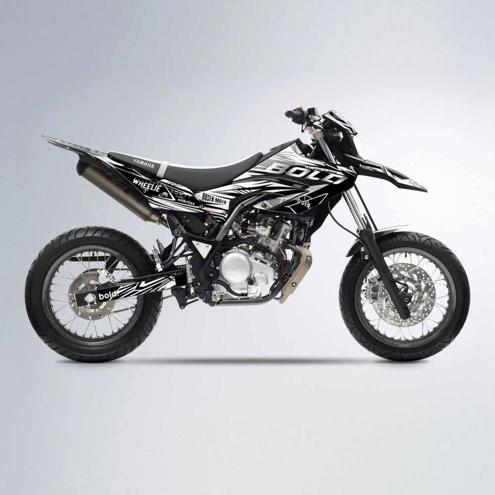 SEBBE ROSEN Yamaha WR 125X supermoto graphics kit in White