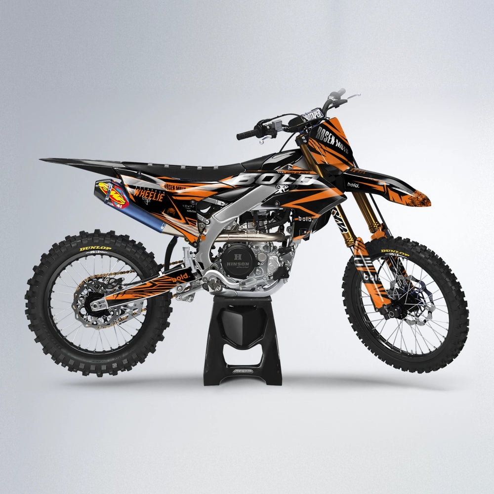 SEBBE ROSEN Yamaha YZF MX motocross graphics kit in Orange
