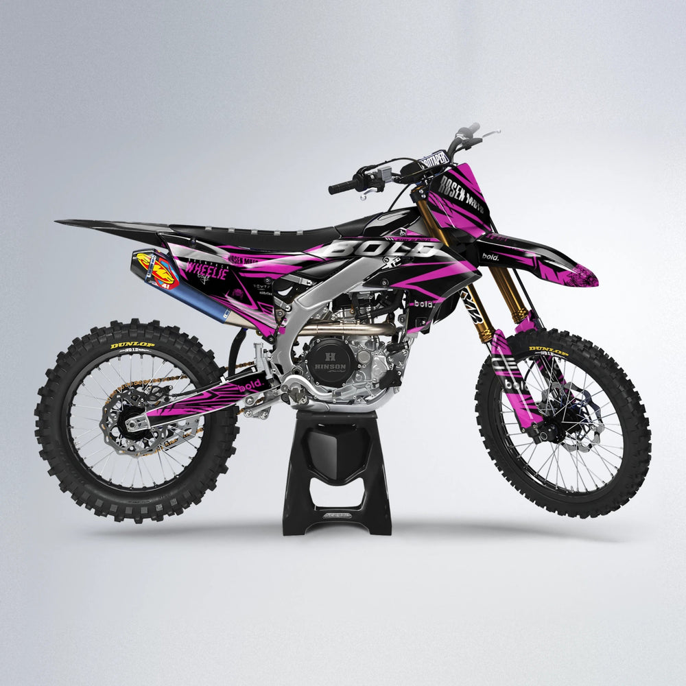 SEBBE ROSEN Yamaha YZF MX motocross graphics kit in Pink