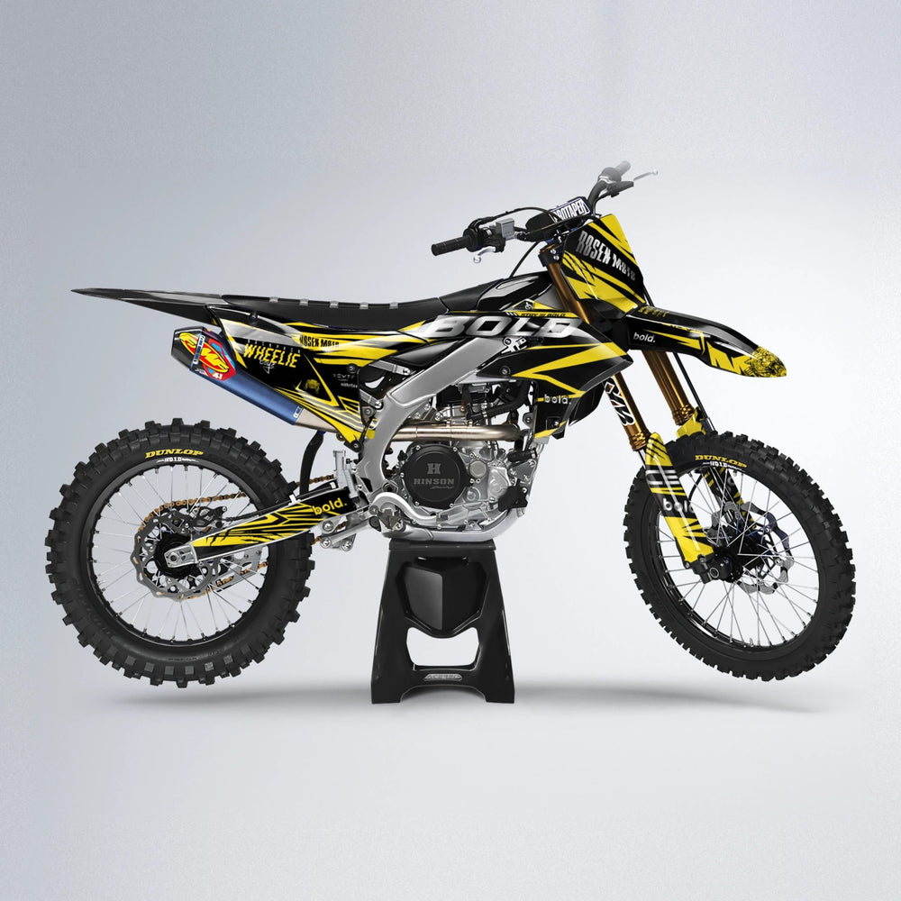 SEBBE ROSEN Yamaha YZF MX motocross graphics kit in Yellow