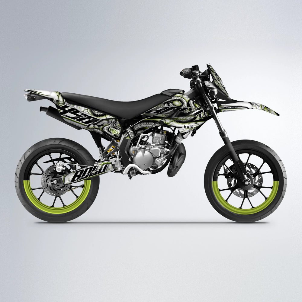 SERPENT Derbi Senda supermoto graphics kit in Olive