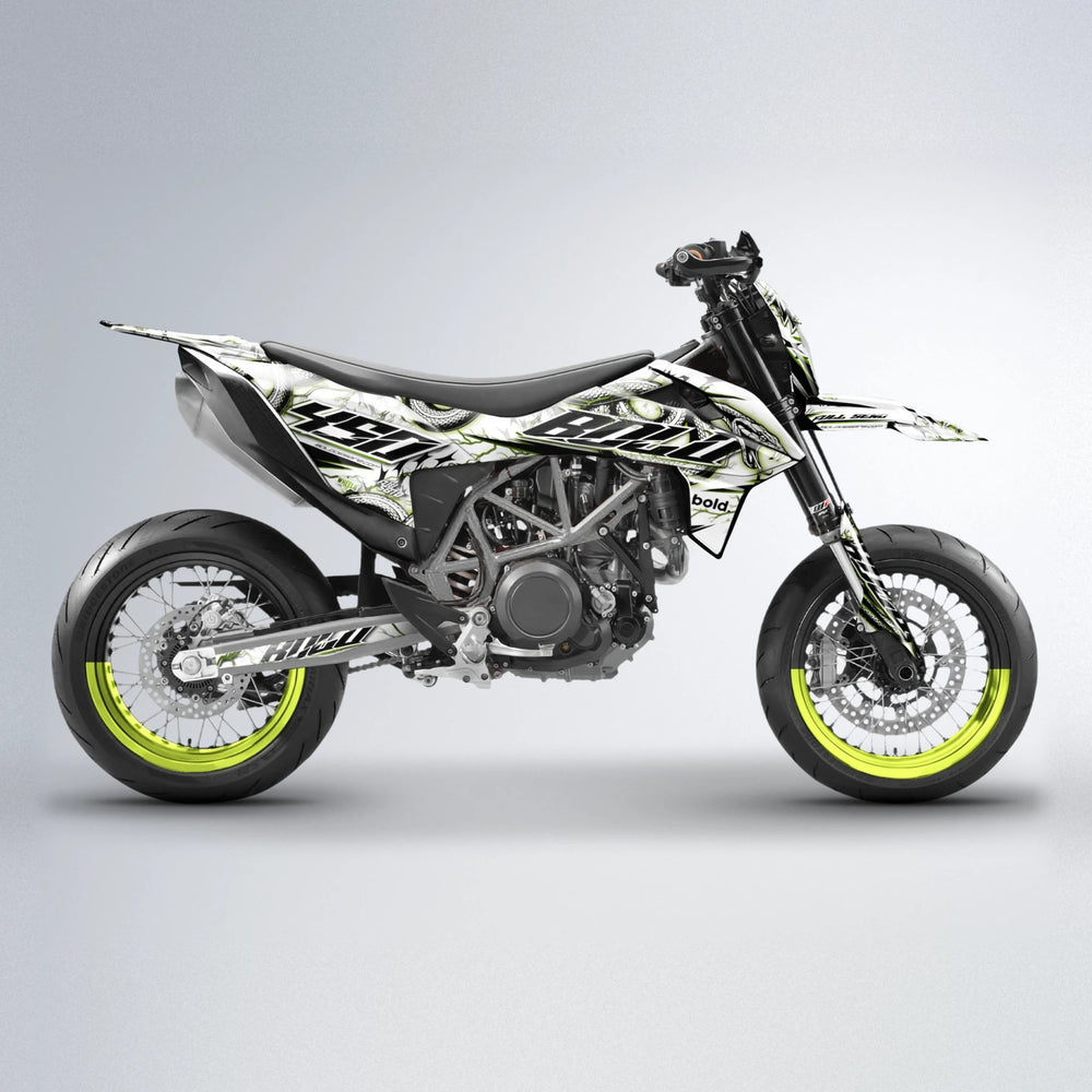 SERPENT KTM SMC 690 supermoto graphics kit in Olive