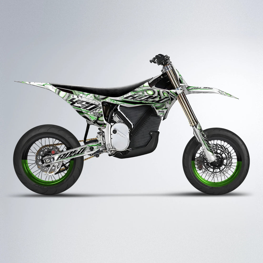 SERPENT Stark Varg SM supermoto graphics kit in Green