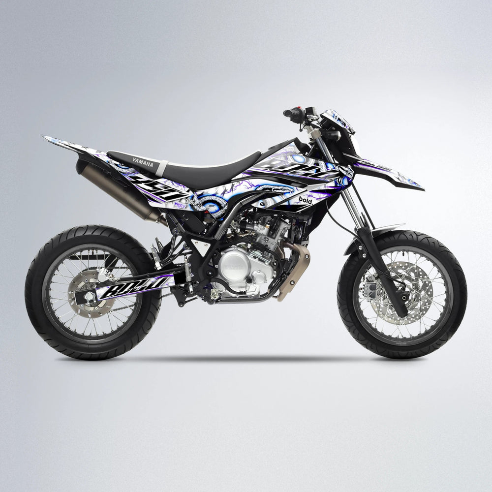 SERPENT Yamaha WR 125X supermoto graphics kit in Blue