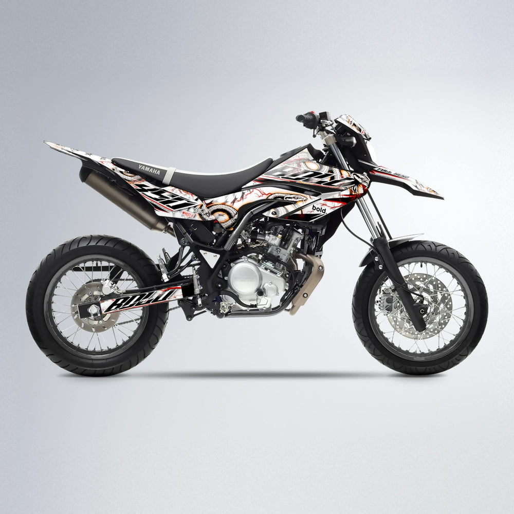 SERPENT Yamaha WR 125X supermoto graphics kit in Orange