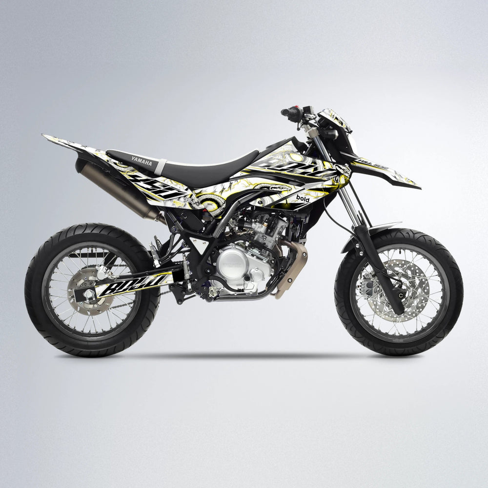 SERPENT Yamaha WR 125X supermoto graphics kit in Yellow