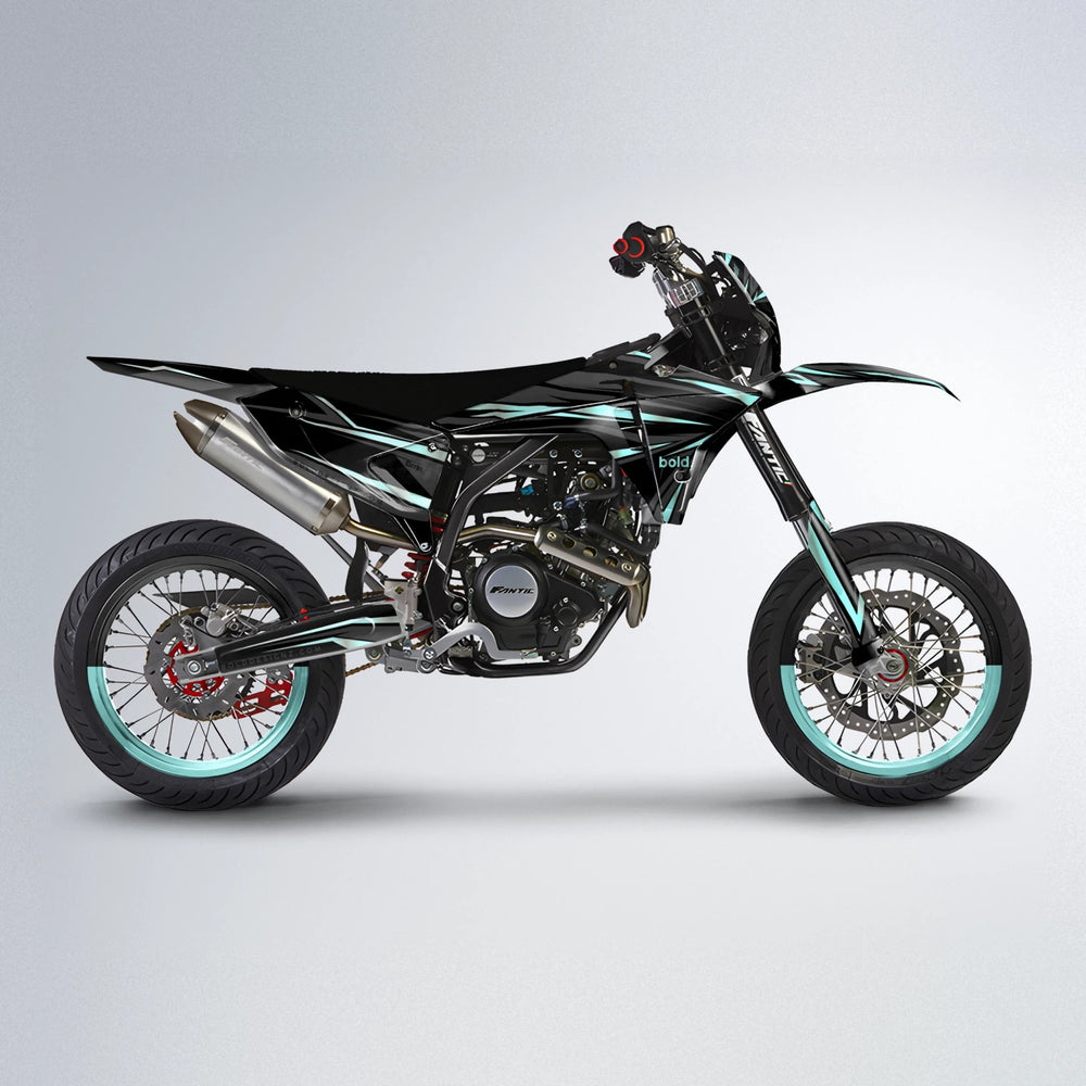 SKITZ Fantic supermoto graphics kit in Mint