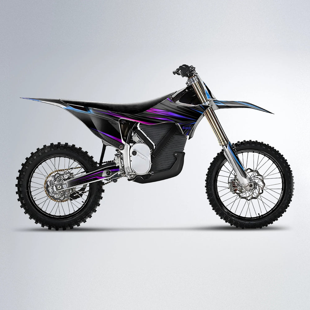 SKITZ Stark Varg MX motocross graphics kit in Blue Purple Fade