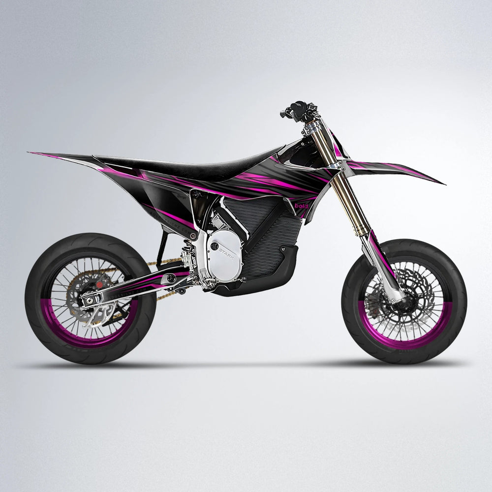 SKITZ Stark Varg SM supermoto graphics kit in Pink