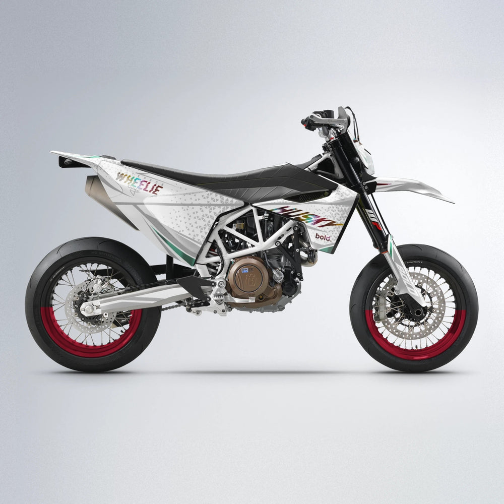 SKOOVBY Husqvarna 701 supermoto graphics kit in Black & Red