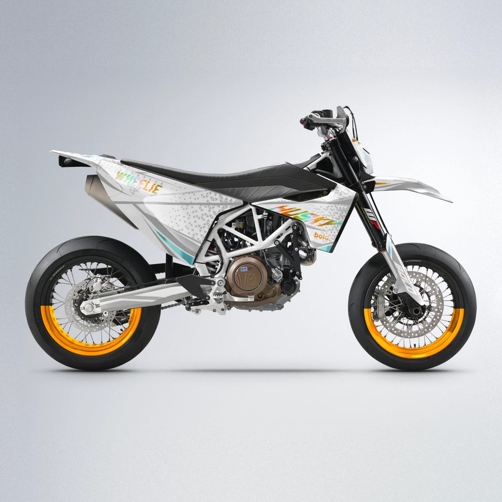 SKOOVBY Husqvarna 701 supermoto graphics kit in Orange & Yellow
