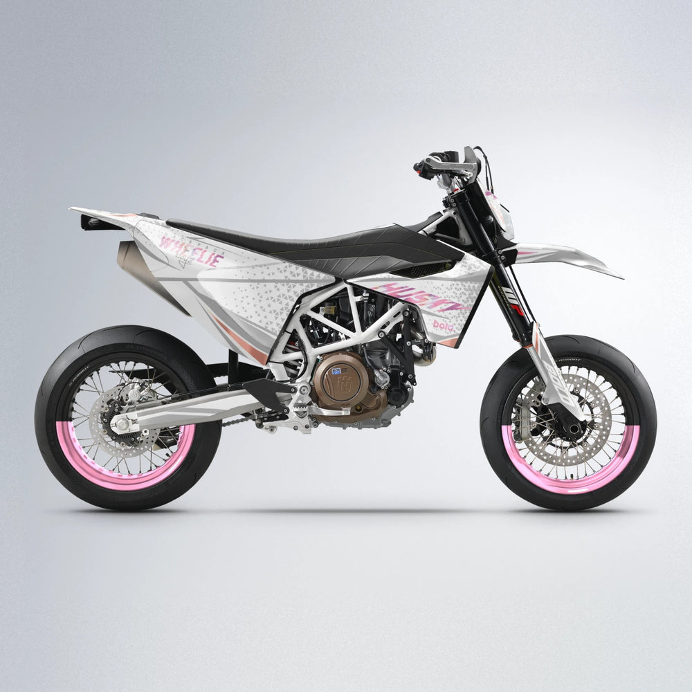 SKOOVBY Husqvarna 701 supermoto graphics kit in Sakura Pink