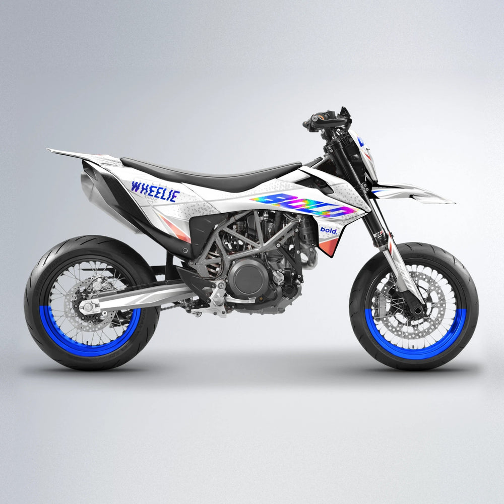 SKOOVBY KTM SMC 690 supermoto graphics kit in Blue