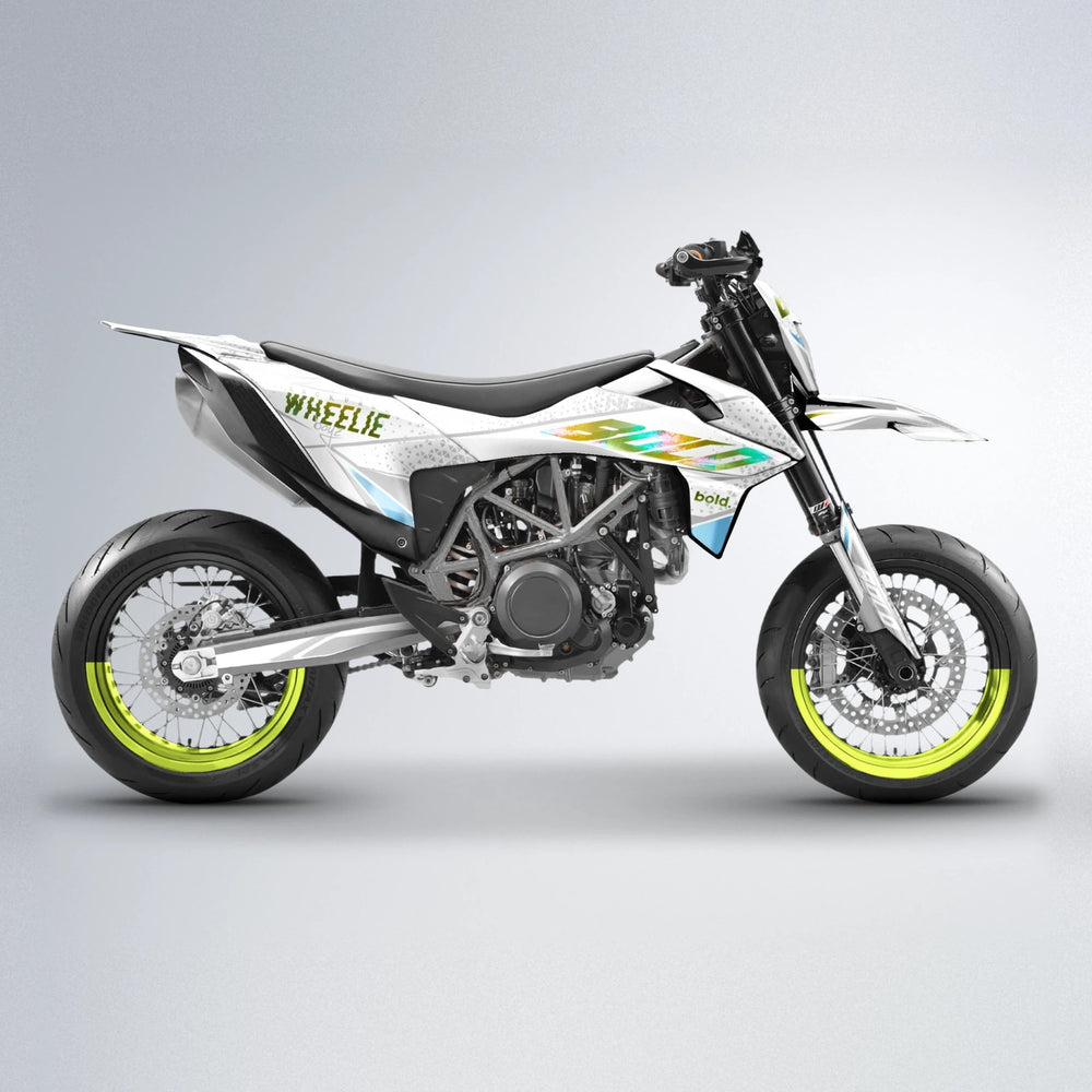 SKOOVBY KTM SMC 690 supermoto graphics kit in Olive